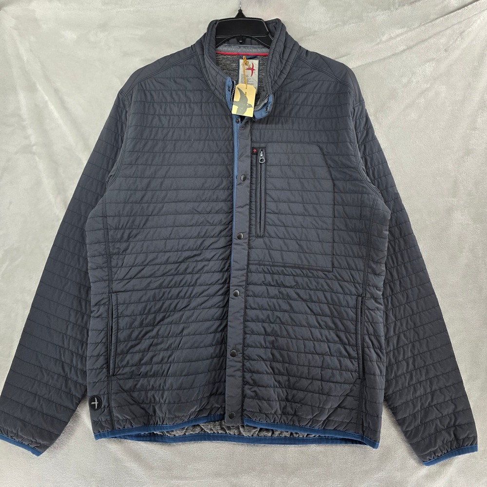 Relwen Windzip Jacket Mens 2XL Blue Quilted Lightweight Insulated Jacket NEW‎